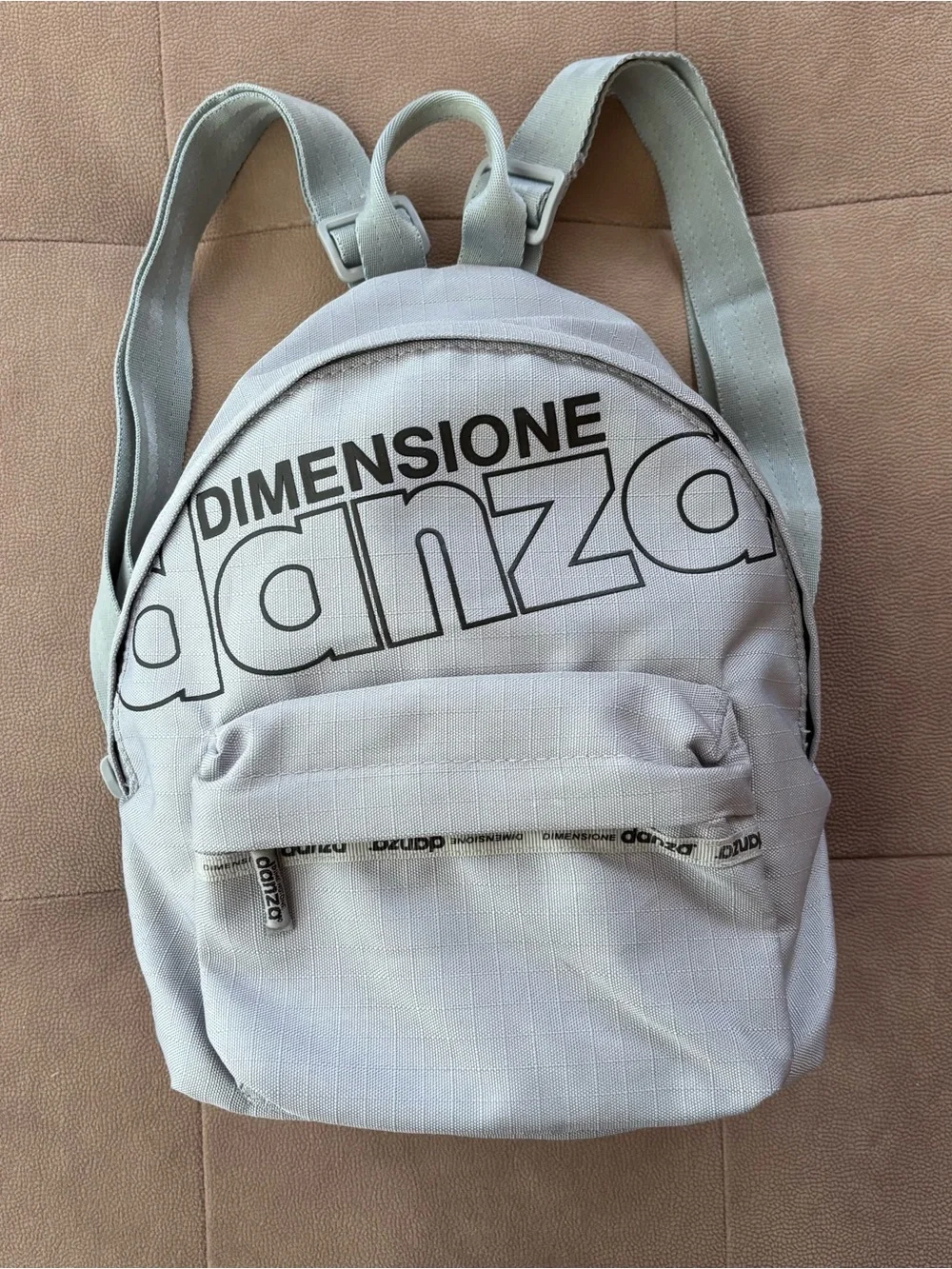 Like new Italian small grey backpack
